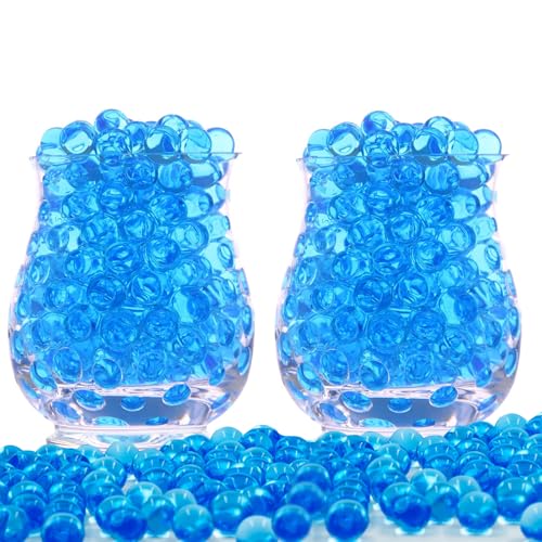 40000 Wassergelperlen für Vasen, Wasserperlen-Set, perfekte Wassergeleeperlen, schwimmende Kerzen, Vasenfüllperlen für Pflanzen, schwimmende Perlen, Hochzeits- und Heimdekoration (blau) von Litoott