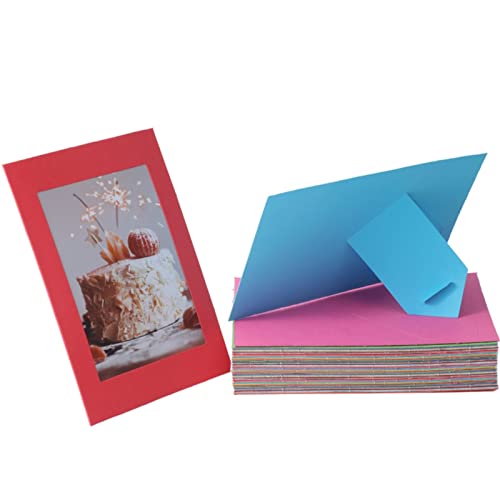Litpoetic Stehende Papier-Bilderrahmen mit Staffelei, Papier-Bilderrahmen, Karten, Galerierahmen für Hochzeit, Vatertag, DIY, Klassenzimmer, mehrfarbig, 50 Stück Litpoetic Stehende Papier-Bilderrahmen mit Staffelei, Papier-Bilderrahmen, Karten, Galerierahmen für Hochzeit, Vatertag, DIY, Klassenzimmer, mehrfarbig, 50 Stück von Litpoetic