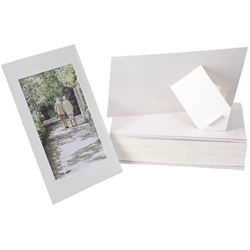 Litpoetic Papierrahmen mit Staffelei, 10,2 x 15,2 cm, Papierrahmen für Hochzeit, Geburtstag, Abschlussfeier, Muttertag, DIY, Klassenzimmer, 50 Stück von Litpoetic
