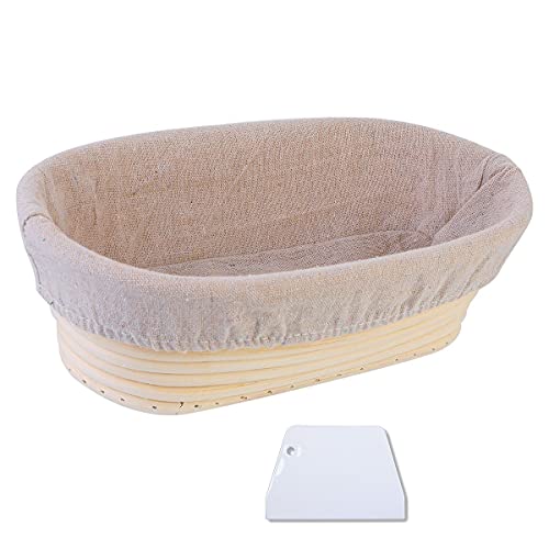 1 Pcs Gärkorb ovales Gärkörbchen für Brot 25 x 15cm Banneton Korb,Gärkorb aus Peddigrohr,Brotform Gärkorb mit Teigschaber und Leinensatz für selbstgemachtes Brot 1 Pcs Gärkorb ovales Gärkörbchen für Brot 25 x 15cm Banneton Korb,Gärkorb aus Peddigrohr,Brotform Gärkorb mit Teigschaber und Leinensatz für selbstgemachtes Brot von Litthing