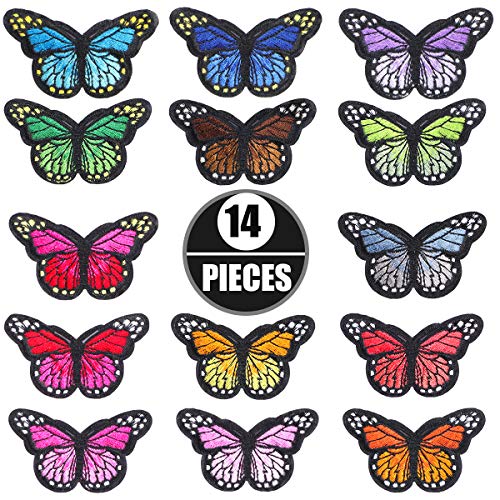 14 PCS Schmetterling Patches Zum aufbügeln, Applikationen zum Aufnähen, Aufnäher Patches Jean-Patche DIY-Zubehör für Jeans, Jacken, Kinderbekleidung, Tasche, Mützen 14 PCS Schmetterling Patches Zum aufbügeln, Applikationen zum Aufnähen, Aufnäher Patches Jean-Patche DIY-Zubehör für Jeans, Jacken, Kinderbekleidung, Tasche, Mützen von Litthing
