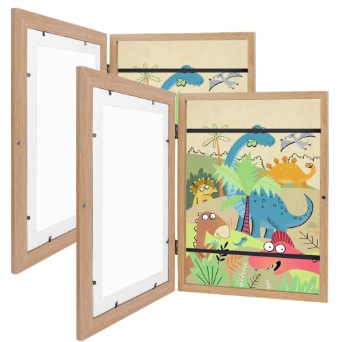Litthing 2 Stück Bilderrahmen Kinderzeichnungen A4 Aufklappbar Bilderrahmen aus Holz mit Frontöffnung und Halterung zum Aufhängen von Kinderzeichnungen Kunstprojekten Litthing 2 Stück Bilderrahmen Kinderzeichnungen A4 Aufklappbar Bilderrahmen aus Holz mit Frontöffnung und Halterung zum Aufhängen von Kinderzeichnungen Kunstprojekten von Litthing