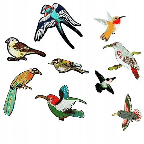 9er Set Aufnäher Vögel – Bunte Bügelbilder zum Aufbügeln – Stickerei Patches für Kleidung, Jacken, Taschen – Thermo-Applikationen DIY 9er Set Aufnäher Vögel – Bunte Bügelbilder zum Aufbügeln – Stickerei Patches für Kleidung, Jacken, Taschen – Thermo-Applikationen DIY von Little Angel