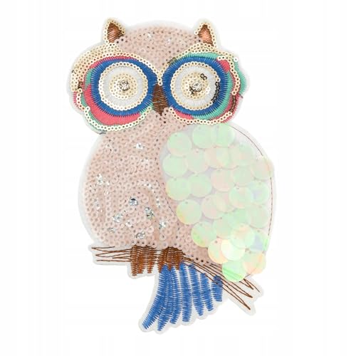 Großer Eulen Aufnäher zum Aufbügeln 20 x 12,5 cm – Bunte Pailletten-Applikation Eule – Glitzer Patch für Kleidung, Jeans, Jacken & Taschen – DIY Stoffaufbügler für Kinder & Erwachsene Großer Eulen Aufnäher zum Aufbügeln 20 x 12,5 cm – Bunte Pailletten-Applikation Eule – Glitzer Patch für Kleidung, Jeans, Jacken & Taschen – DIY Stoffaufbügler für Kinder & Erwachsene von Little Angel