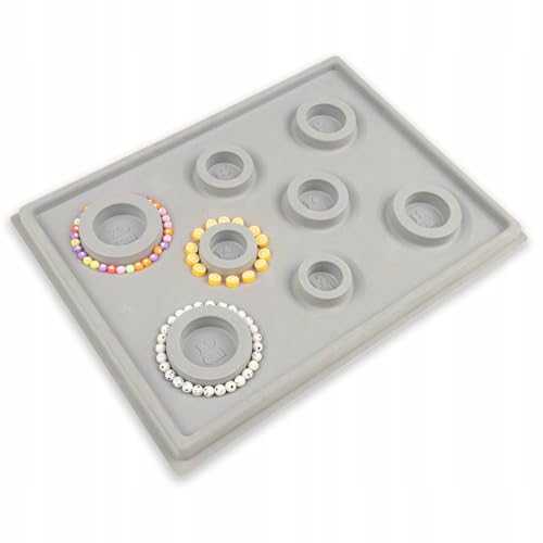 Perlen Design Platte für Perlen Schmuck Bastelbrett für DIY Armbänder Halsketten – U-Form Planungsbrett mit Maßangabe – Schmuckherstellung Werkzeug für Perlen & Zubehör (Für Armbänder 2) von Little Angel