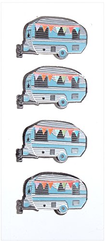 Little B Mini Stickers-Campers, andere, Mehrfarbig von Little B