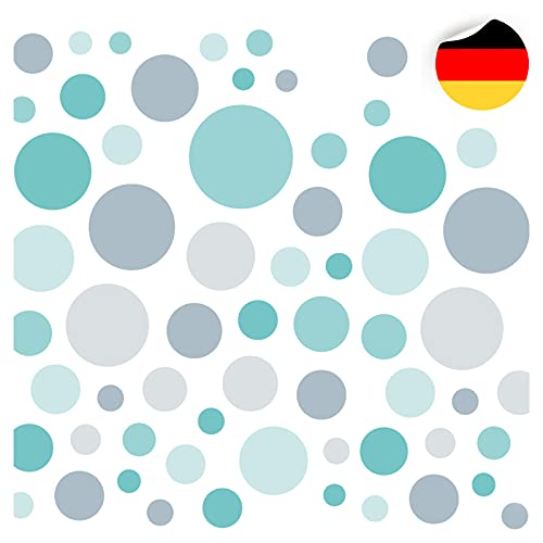 Little Deco 172 Kreise Wandtattoo Kinderzimmer Punkte Wandsticker Set Aufkleber Wanddeko Spielzimmer Babyzimmer Kinder Schlafen Türkis Grau DL608 Little Deco 172 Kreise Wandtattoo Kinderzimmer Punkte Wandsticker Set Aufkleber Wanddeko Spielzimmer Babyzimmer Kinder Schlafen Türkis Grau DL608 von Little Deco