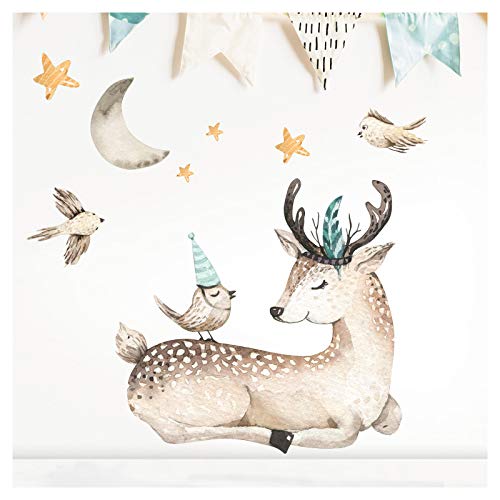 Little Deco Reh mit Vogel Mond und Sterne DL212-11 Little Deco Reh mit Vogel Mond und Sterne DL212-11 von Little Deco