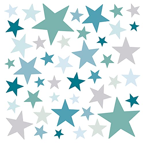 Little Deco Wandaufkleber 60 Sterne Kinderzimmer Junge Stars I Mint grau I Wandtattoo Schlafzimmer Wandsticker Set Wohnzimmer bunt selbstklebend DL391 Little Deco Wandaufkleber 60 Sterne Kinderzimmer Junge Stars I Mint grau I Wandtattoo Schlafzimmer Wandsticker Set Wohnzimmer bunt selbstklebend DL391 von Little Deco