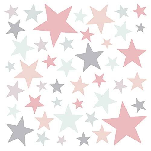 Little Deco Wandaufkleber 60 Sterne Kinderzimmer Mädchen Stars I Mint rosa grau I Wandtattoo Schlafzimmer Wandsticker Set bunt selbstklebend DL401 Little Deco Wandaufkleber 60 Sterne Kinderzimmer Mädchen Stars I Mint rosa grau I Wandtattoo Schlafzimmer Wandsticker Set bunt selbstklebend DL401 von Little Deco