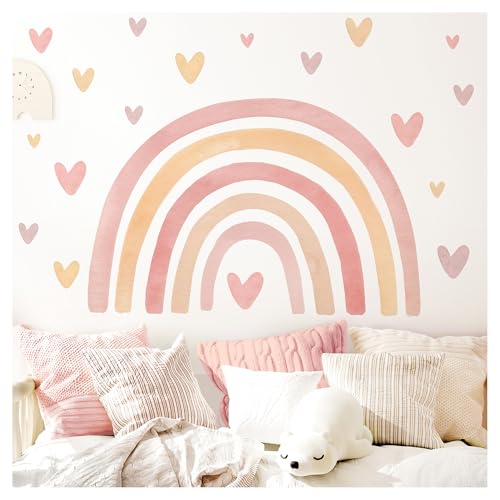 Little Deco Wandaufkleber Kinderzimmer Regenbogen Wandtattoo Boho Herzen Aquarell Wandsticker Wasserfarben Babyzimmer Schlafzimmer Deko DL5087-02 Little Deco Wandaufkleber Kinderzimmer Regenbogen Wandtattoo Boho Herzen Aquarell Wandsticker Wasserfarben Babyzimmer Schlafzimmer Deko DL5087-02 von Little Deco
