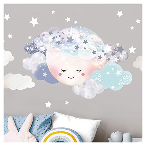 Little Deco Wandaufkleber Mond & Wolken DL449 Mond 1-75 x 50 cm Little Deco Wandaufkleber Mond & Wolken DL449 Mond 1-75 x 50 cm von Little Deco