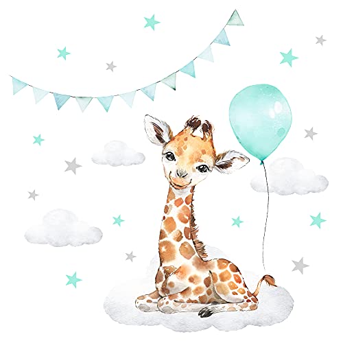 Little Deco Wandsticker Wandtattoo Kinderzimmer Deko Junge Mädchen Tiere Giraffe Ballon Wolken Aufkleber Babyzimmer Schlafzimmer Wandbild selbstklebend DL680-4 Little Deco Wandsticker Wandtattoo Kinderzimmer Deko Junge Mädchen Tiere Giraffe Ballon Wolken Aufkleber Babyzimmer Schlafzimmer Wandbild selbstklebend DL680-4 von Little Deco