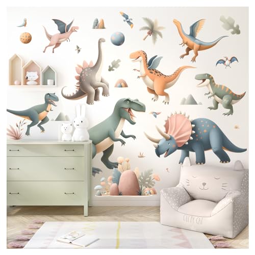 Little Deco Wandtattoo Dinosaurier Set Wandsticker T-Rex Tiere Kinderzimmer Jungen Wandaufkleber für Babyzimmer Dino Wanddeko Sticker DL5051-05 Little Deco Wandtattoo Dinosaurier Set Wandsticker T-Rex Tiere Kinderzimmer Jungen Wandaufkleber für Babyzimmer Dino Wanddeko Sticker DL5051-05 von Little Deco
