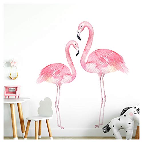 Little Deco Wandtattoo Flamingos I M - 53 x 60 cm (BxH) I Kinderzimmer Babyzimmer Kinder Aufkleber Sticker Wandaufkleber Wandsticker Klebeposter Stickers DL154 von Little Deco
