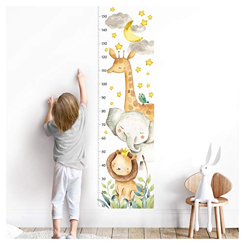 Little Deco Wandtattoo Messlatte 150cm Löwe Elefant Giraffe DL356 Little Deco Wandtattoo Messlatte 150cm Löwe Elefant Giraffe DL356 von Little Deco