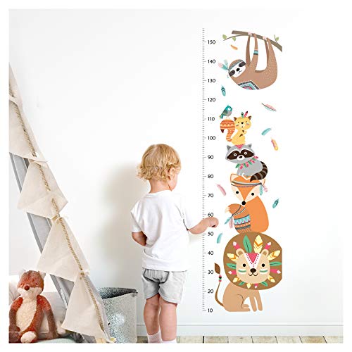 Little Deco Wandtattoo Messlatte 150cm Löwe Waschbär Safari DL351 Little Deco Wandtattoo Messlatte 150cm Löwe Waschbär Safari DL351 von Little Deco
