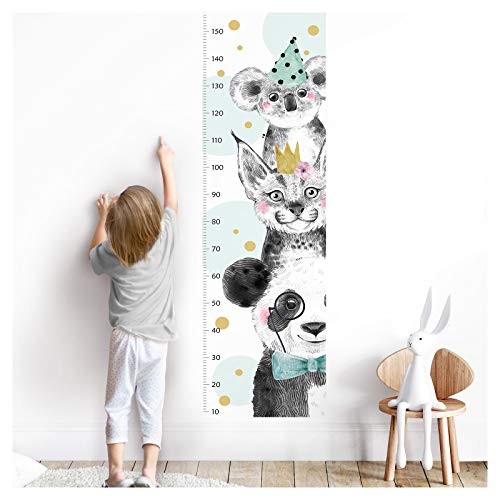 Little Deco Wandtattoo Messlatte 150cm Panda Luchs Koala Türkis DL349 Little Deco Wandtattoo Messlatte 150cm Panda Luchs Koala Türkis DL349 von Little Deco