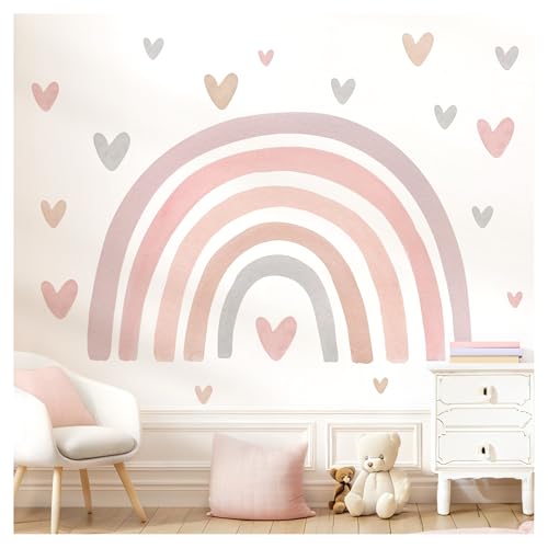 Little Deco Wandtattoo Regenbogen mit Herzen violett rosa DL5089 L Little Deco Wandtattoo Regenbogen mit Herzen violett rosa DL5089 L von Little Deco