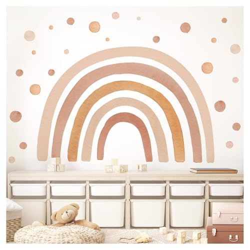 Little Deco Wandtattoo Regenbogen mit Punkten braun rot DL5085 L Little Deco Wandtattoo Regenbogen mit Punkten braun rot DL5085 L von Little Deco