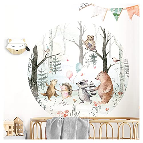 Little Deco Wandtattoo Tiere Wald & Ballons DL635 XL - 120 x 120 cm (BxH) von Little Deco