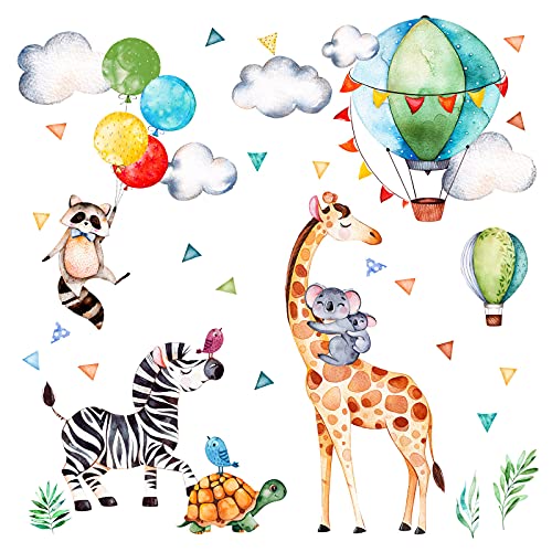 Little Deco Wandtattoo Wandaufkleber Wandsticker Kinderzimmer Tiere mit Ballon Heißluftballon Wanddeko Babyzimmer Schlafzimmer Baby Kleinkind Kinder DL214-14 Little Deco Wandtattoo Wandaufkleber Wandsticker Kinderzimmer Tiere mit Ballon Heißluftballon Wanddeko Babyzimmer Schlafzimmer Baby Kleinkind Kinder DL214-14 von Little Deco
