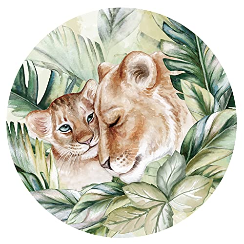 Little Deco Wandtattoo Wandsticker Kinderzimmer Waldtiere Löwe Wanddeko Spielzimmer Wandaufkleber Schlafzimmer Junge Mädchen Baby selbstklebend rund DL606-4 Little Deco Wandtattoo Wandsticker Kinderzimmer Waldtiere Löwe Wanddeko Spielzimmer Wandaufkleber Schlafzimmer Junge Mädchen Baby selbstklebend rund DL606-4 von Little Deco