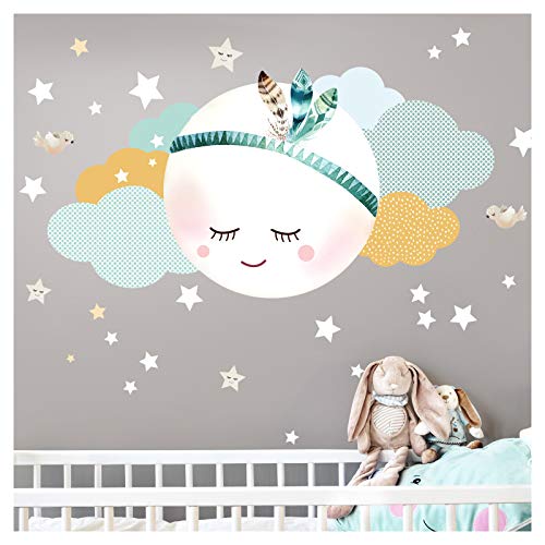 Little Deco Wandtattoo Wolken Mond & Sterne DL262 Little Deco Wandtattoo Wolken Mond & Sterne DL262 von Little Deco