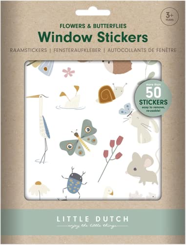 Little Dutch 120051 Fensteraufkleber/Sticker - Flowers & Butterflies von Little Dutch