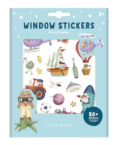 Little Dutch 125575 Fensteraufkleber/Sticker - Jim & Friends Little Dutch 125575 Fensteraufkleber/Sticker - Jim & Friends von Little Dutch