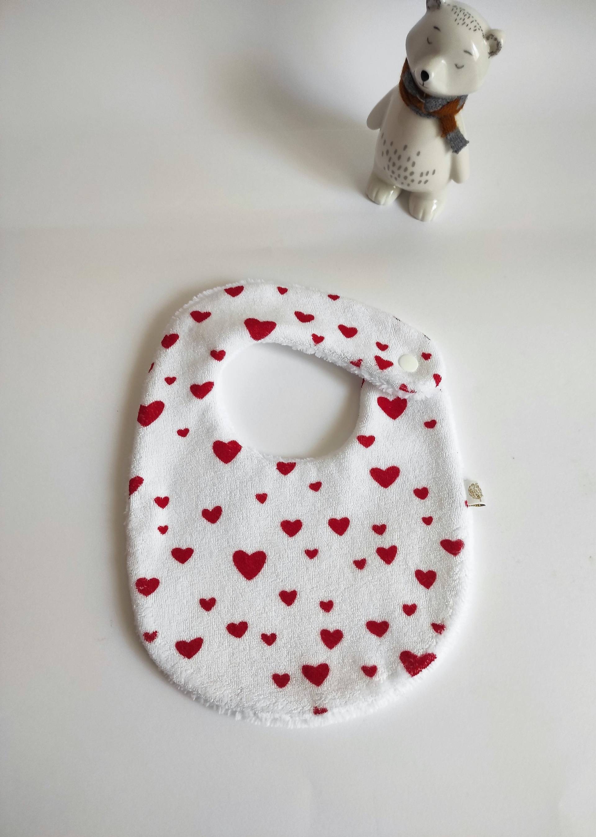 Lätzchen Aus Öko-Tex-Frottee Und Öko-Tex-Bambus-Mikroschwamm Mit Herzmuster Lätzchen Aus Öko-Tex-Frottee Und Öko-Tex-Bambus-Mikroschwamm Mit Herzmuster von LittleBirdsGarden
