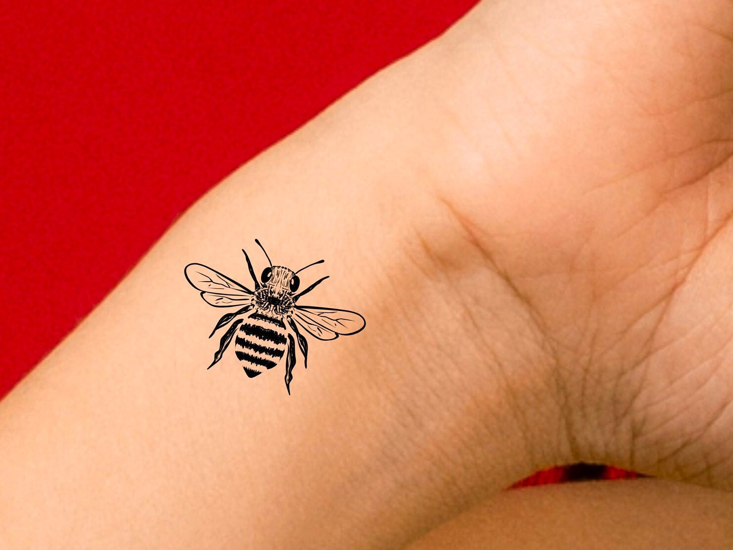 Hummel Temporäres Tattoo/Bienen Tiere von LittleCuteTattoo