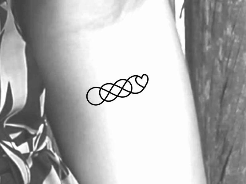 Infinity Herz Temporäres Tattoo von LittleCuteTattoo