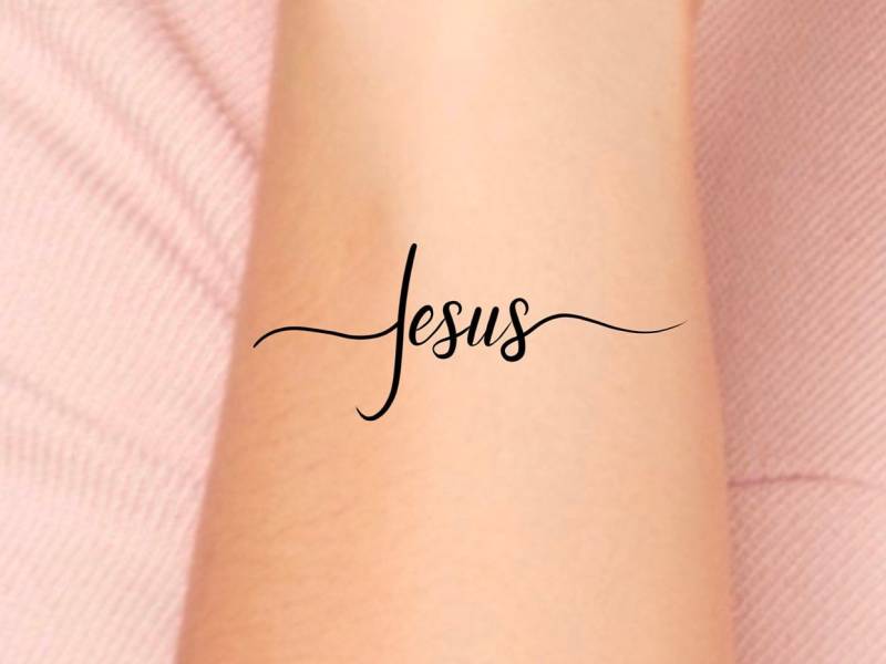 Jesus Temporäres Tattoo von LittleCuteTattoo
