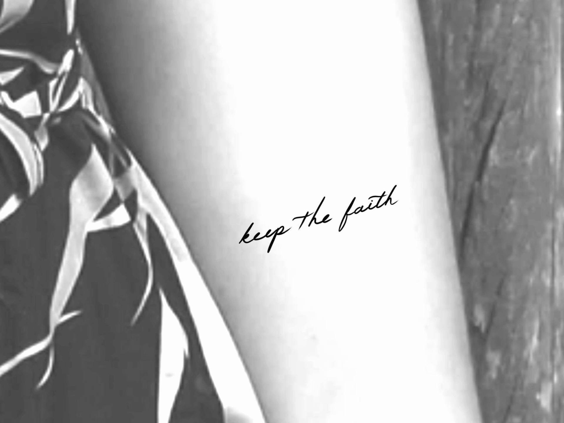 Keep The Faith Temporäres Tattoo von LittleCuteTattoo