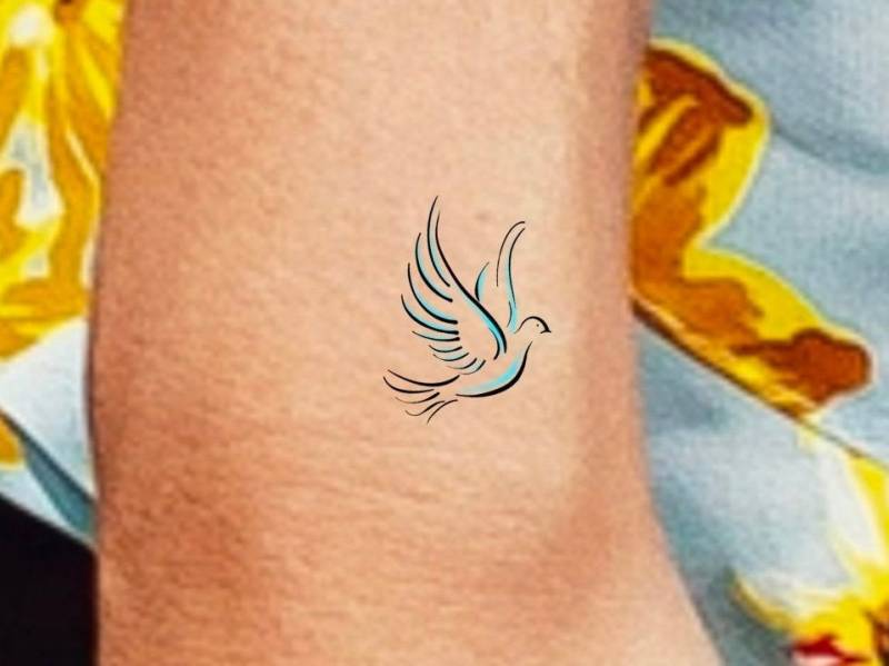 Kleine Taube Temporäres Tattoo von LittleCuteTattoo