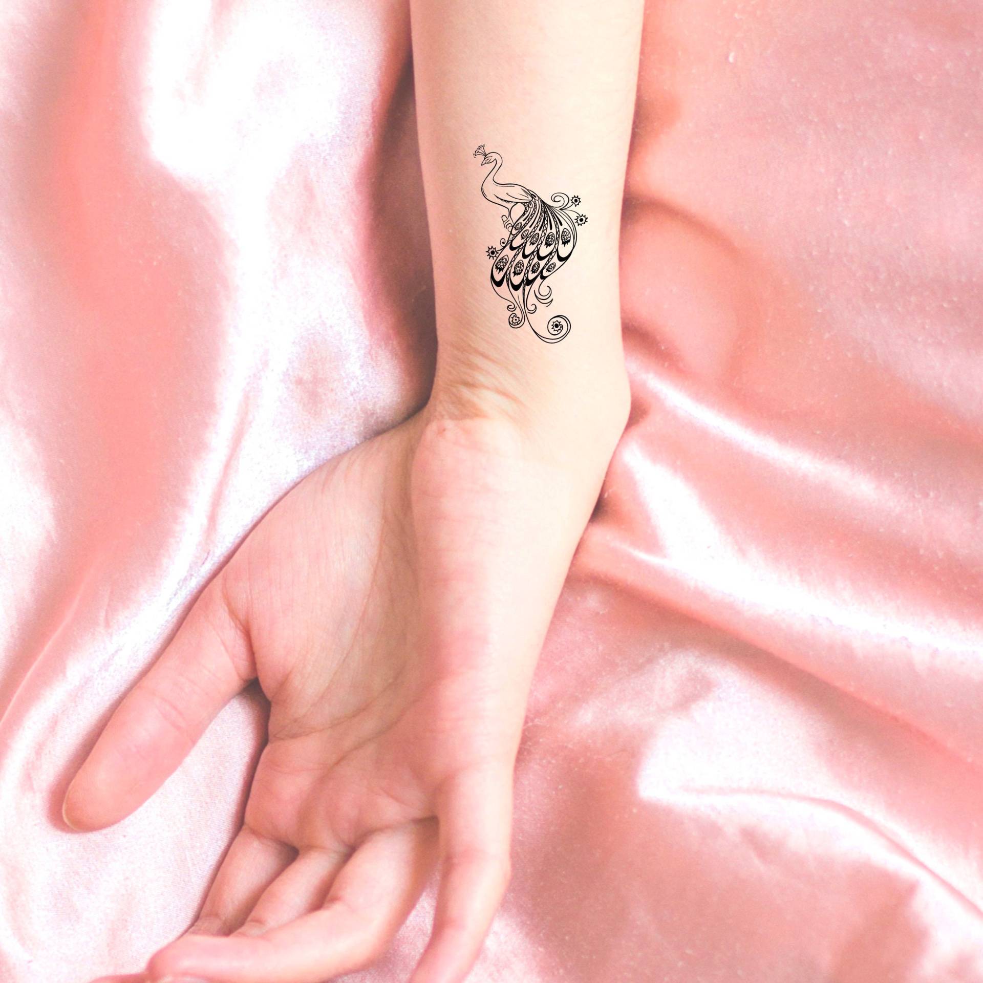 Pfau Temporäres Tattoo von LittleCuteTattoo
