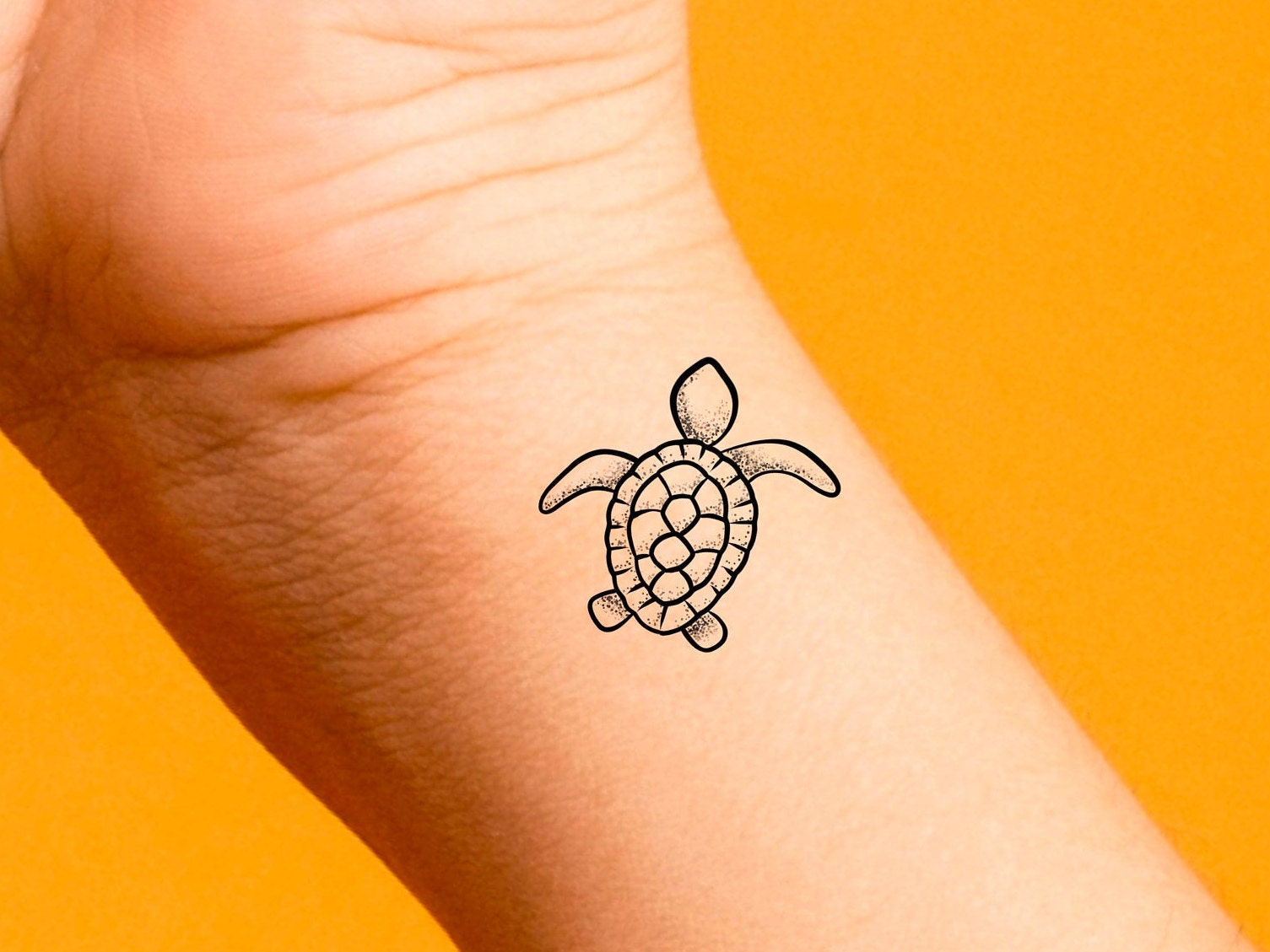 Schildkröte Temporäres Tattoo/Tier Tattoo von LittleCuteTattoo