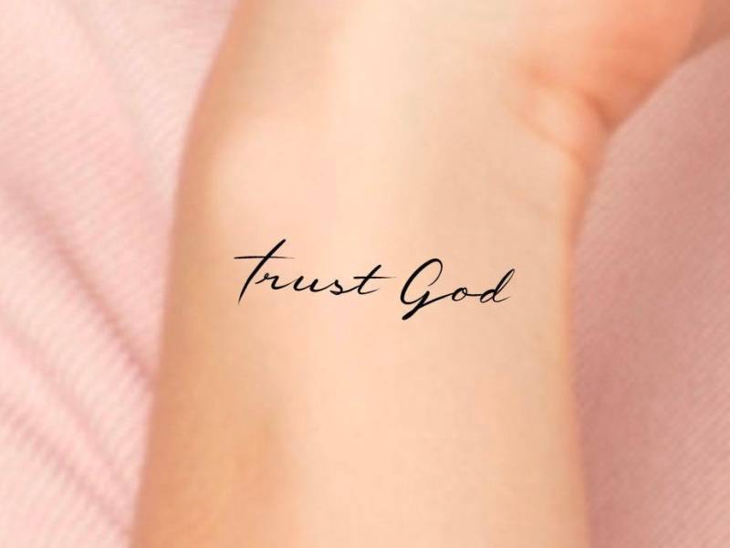 Trust God Temporäres Tattoo von LittleCuteTattoo