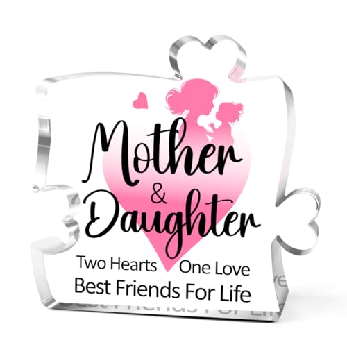 Mutter und Tochter, zwei Herzen und eine Liebe, Acryl-Puzzleteil, Geschenkidee für Mütter, Geburtstagsgeschenkideen, Tischdekoration, Geschenke für Mutter, Geburtstag von Tochter, Muttertagsgeschenke Mutter und Tochter, zwei Herzen und eine Liebe, Acryl-Puzzleteil, Geschenkidee für Mütter, Geburtstagsgeschenkideen, Tischdekoration, Geschenke für Mutter, Geburtstag von Tochter, Muttertagsgeschenke von Littlefa