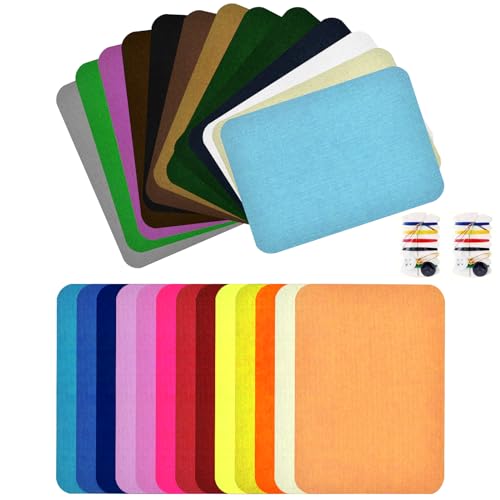 Littlegaofeithing Aufnäher zum Aufbügeln, 26 Farben, quadratisch, mehrfarbig, Denim-Stoff, zum Aufbügeln, für Jeans-Reparatur/Bastel-Dekoration B Littlegaofeithing Aufnäher zum Aufbügeln, 26 Farben, quadratisch, mehrfarbig, Denim-Stoff, zum Aufbügeln, für Jeans-Reparatur/Bastel-Dekoration B von Littlegaofeithing