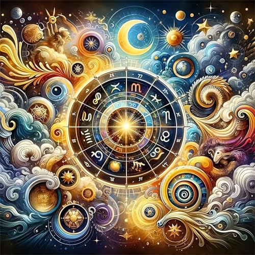 5D Sternbilder Diamond Painting Kits,DIY Square 50x50cm Diamant Malerei Full Drill Set,Psychedelischer Himmel Diamant Painting Bilder Cross Stickerei Diamant Arts Craft für Home Wand Dekoration von Lituor