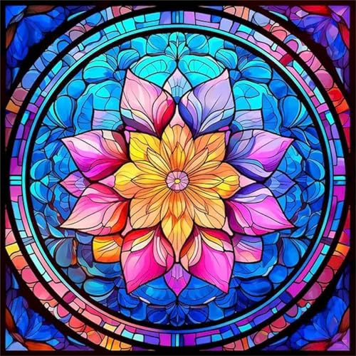 Lituor Mandala-Blumen-Abstrakt -Malen nach Zahlen für Erwachsene,DIY Handgemalt Ölgemälde-Set auf Leinwand mit Pinseln und Acrylpigment für Kinder Anfänger Kunst für Heimdekoration mit Rahmen,80x80cm Lituor Mandala-Blumen-Abstrakt -Malen nach Zahlen für Erwachsene,DIY Handgemalt Ölgemälde-Set auf Leinwand mit Pinseln und Acrylpigment für Kinder Anfänger Kunst für Heimdekoration mit Rahmen,80x80cm von Lituor