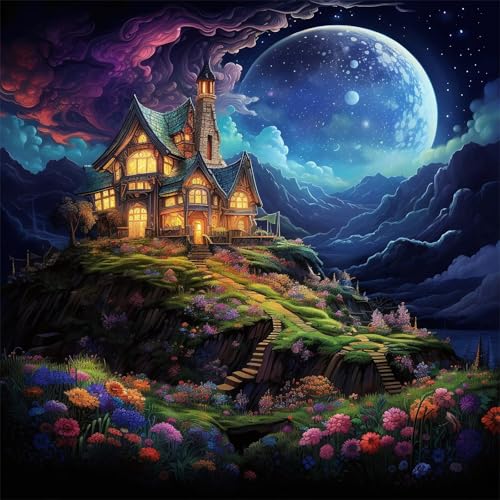 Malen nach Zahlen Erwachsene,Fantasy Lodge-Landschaft Malen Nach Zahlen Set für Anfänger DIY Digital Ölgemälde Kits auf Leinwand mit Pinseln und Acrylpigment ohne Rahmen für Home Wall Decor 40x40cm Malen nach Zahlen Erwachsene,Fantasy Lodge-Landschaft Malen Nach Zahlen Set für Anfänger DIY Digital Ölgemälde Kits auf Leinwand mit Pinseln und Acrylpigment ohne Rahmen für Home Wall Decor 40x40cm von Lituor