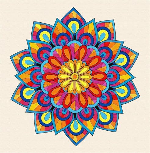 Malen nach Zahlen Erwachsene,Mandala Malen Nach Zahlen Set für Kinder Anfänger DIY Digital Ölgemälde Kits auf Leinwand mit Pinseln und Acrylpigment ohne Rahmen für Home Wall Decor 30x30cm Malen nach Zahlen Erwachsene,Mandala Malen Nach Zahlen Set für Kinder Anfänger DIY Digital Ölgemälde Kits auf Leinwand mit Pinseln und Acrylpigment ohne Rahmen für Home Wall Decor 30x30cm von Lituor