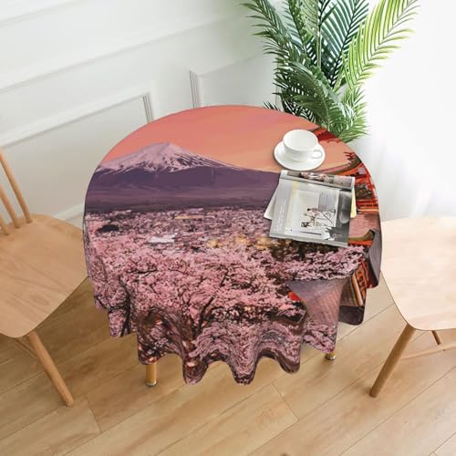 Liulannq Snowy Mountain Tischdecke, rund, dekorativ, lang, 152,4 cm Liulannq Snowy Mountain Tischdecke, rund, dekorativ, lang, 152,4 cm von Liulannq