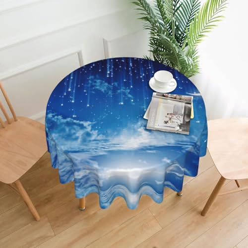 Liulannq Sternenhimmel-Tischdecke, rund, dekorativ, lang, 152,4 cm Liulannq Sternenhimmel-Tischdecke, rund, dekorativ, lang, 152,4 cm von Liulannq