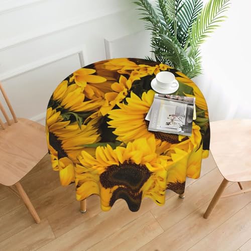 Liulannq Sunflower Tischdecke, rund, dekorativ, lang, 152,4 cm, 1 Stück Liulannq Sunflower Tischdecke, rund, dekorativ, lang, 152,4 cm, 1 Stück von Liulannq