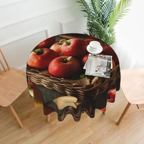 Liulannq Tischdecke, rund, dekorativ, lang, 152,4 cm, Rot Liulannq Tischdecke, rund, dekorativ, lang, 152,4 cm, Rot von Liulannq