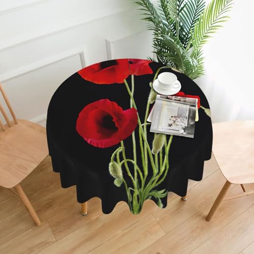 Liulannq Tischdecke, rund, dekorativ, lang, 152,4 cm, Rot Liulannq Tischdecke, rund, dekorativ, lang, 152,4 cm, Rot von Liulannq